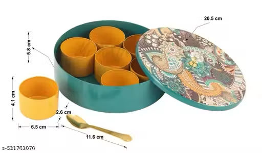 Teal Spice Box