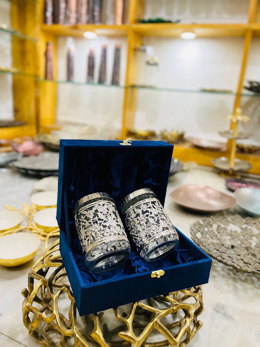 Gifting Luxury: German Silver Glass jars