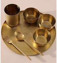 Iron with Brass Finish Dining Set of 6