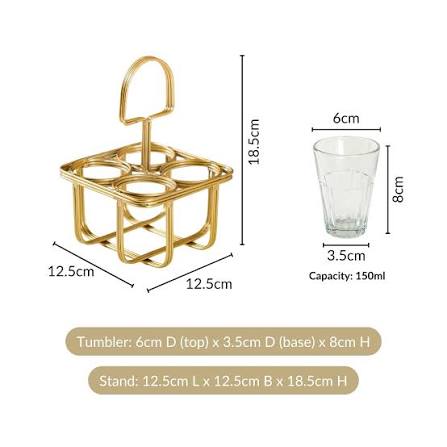 Heritage Tea & Cutting Chai Glass Set