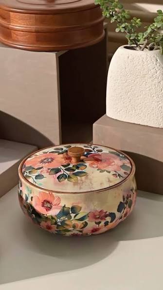 Handpainted Wooden Roti Box