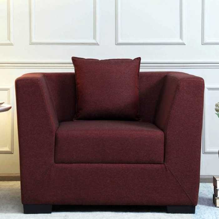 Amida 1 Seater Sofa in Red Colour