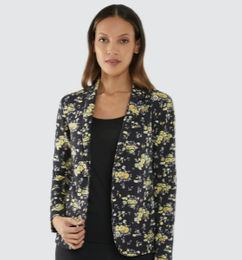 Ofertas de Blazer Flores Amarillas-Mujer