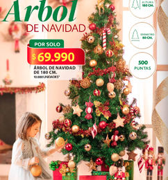 Ofertas de Árbol de Navidad 1metro 80cm