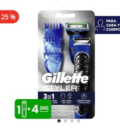 Ofertas de Máquina de afeitar eléctrica 3 en 1 Gillette Styler x1und