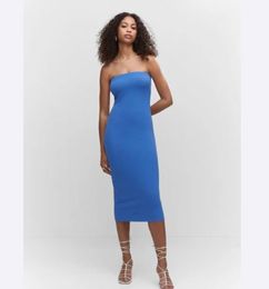 Ofertas de Vestido MANGO azul 