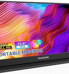 Ofertas de FANGOR Monitor portátil FHD 1080P de 15.6", HDR, IPS 