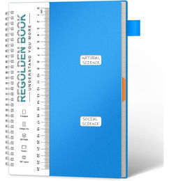 Ofertas de Regolden-Book Cuaderno de 2 Materias 200 Paginas - Color: Azul
