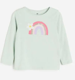 Ofertas de  Camiseta Verde Menta para Niña - H&M