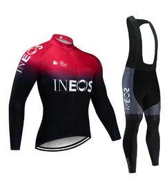 Ofertas de Jersey de Ciclismo en Gel 9D para hombre,  manga larga con cremallera.