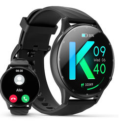 Ofertas de Reloj Inteligente Kumi GW5 Negro: Asistente de Voz, 100+ Modos Deportivos - ¡Cupón!