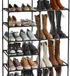 Ofertas de HOUSE AGAIN Organizador de almacenamiento para zapatos, zapatero alto de 8 niveles