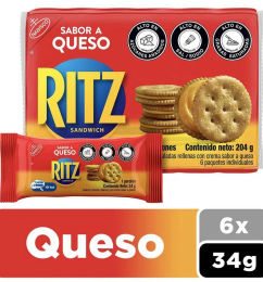 Ofertas de Galletas Saladas Queso RITZ 204 gr