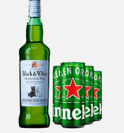 Ofertas de ¡Black&White + 4 Heineken!