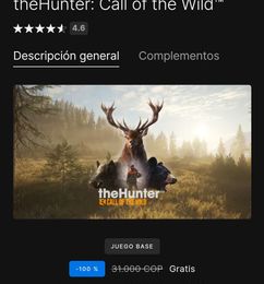 Ofertas de Juego Gratis : TheHunter: Call of the Wild™