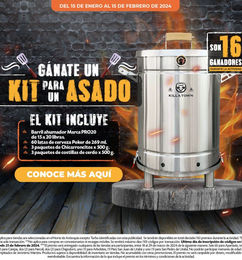 Ofertas de ¡GANA UN KIT/BARRIL PARA ASADO!