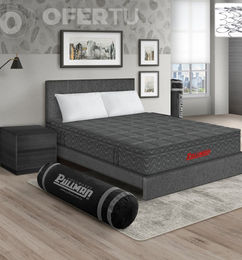 Ofertas de Combo Base + Cama Tapizada + Nochero + Lencería 