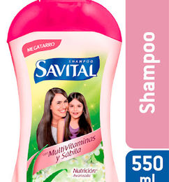 Ofertas de Shampoo Savital Con Multivitaminas Y Sábila x 550 ml