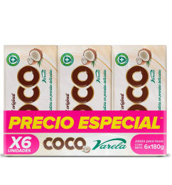 Ofertas de Jabón Coco Varela precio especial x6und x180g c/u