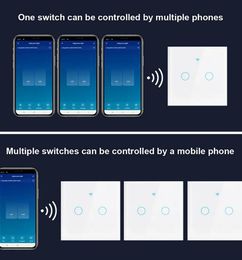 Ofertas de Interruptor de luz inteligente con panel táctil, WIFI, Control remoto inalámbrico por voz