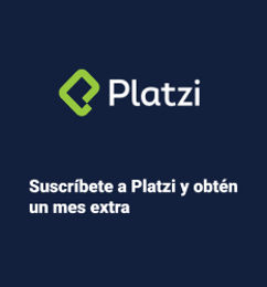 Ofertas de Un mes gratis en la suscripción de Platzi 
