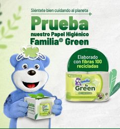 Ofertas de Nuevo papel higienico Familia green muestra gratis