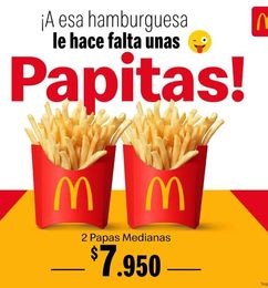 Ofertas de Cupón de MC Donald´s - Papas Grandes en Descuento 