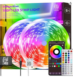 Ofertas de Tira de luces LED inteligentes de 35M con bluetooth y mando a distancia