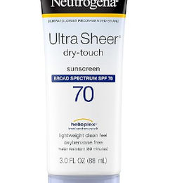 Ofertas de Neutrogena Ultra Sheer Dry-Touch protector solar, Crema FPS 70 ¡PRIME DAY!