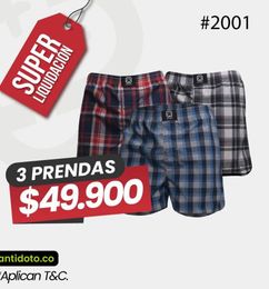 Ofertas de 3 Pantaletas de Tejido Plano 