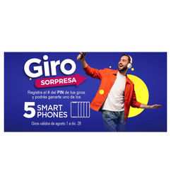 Ofertas de Participa con JER en la rifa de uno de los 5 smartphones 