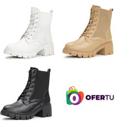 Ofertas de  IXU 2024 Botines Chelsea de Plataforma Para Mujer - ¡Aplicar Cupones!