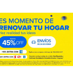 Ofertas de 20% de descuento adicional pagando con tarjetas colpatria american express