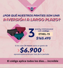 Ofertas de Combo de Panties con el 15% descuento diario