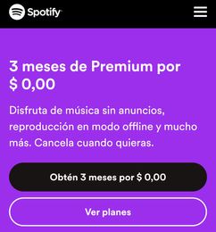 Ofertas de 3 Meses de Spotify Premium Gratis (Cuenta nueva)