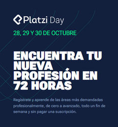 Ofertas de Platzi gratis por 72 horas del 28 al 31 de octubre - PLATZI DAY