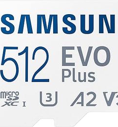 Ofertas de SAMSUNG EVO Plus con adaptador SD de 512 GB Micro SDXC, hasta 130 MB/s