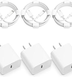 Ofertas de Tres cargadores rapidos para Iphone cable 1.8 mts certificado Apple MFi
