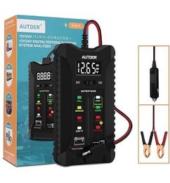 Ofertas de AUTDER - Probador digital de batería de automóvil de 12V/24V