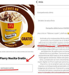 Ofertas de Gratis mcflurry de nucita!