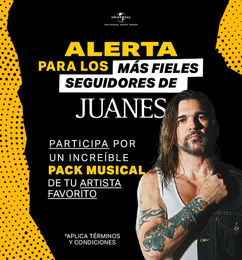 Ofertas de ¡PARTICIPA POR ENTRADAS PARA VER A JUANES Y MORAT EN CONCIERTO!