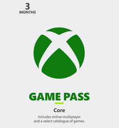 Ofertas de Xbox Game Pass Core 3 Meses