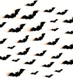 Ofertas de 80 calcomanías de murciélagos para decoración Halloween en interiores y exteriores + Envío