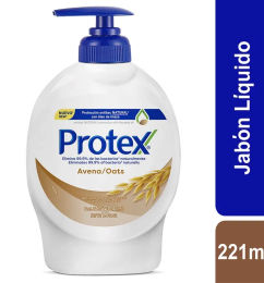 Ofertas de Jabón Liquido Antibacterial Para Manos Protex Avena X 221ml