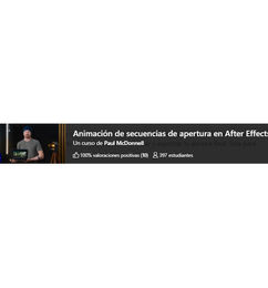 Ofertas de Curso de animación de secuencias de apertura en After Effects en Domestika