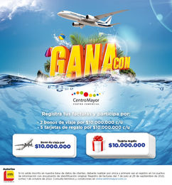 Ofertas de Concurso del CC Centro Mayor para ganar bonos de viaje