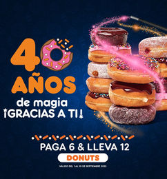 Ofertas de Paga 6 y Lleva 12 - Dunkin' Donuts