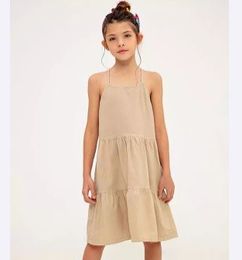 Ofertas de Vestido GEF lole kid café claro para niña