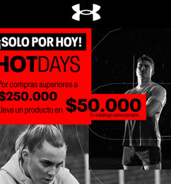 Ofertas de SOLO HOY - PROMO UNDER ARMOUR: 2do PRODUCTO A 50 MIL