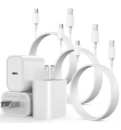 Ofertas de SAN.COMO x3 Cargadores Rápidos para iPhone de 20w - 6 Pies - ¡Aplicar Cupón!